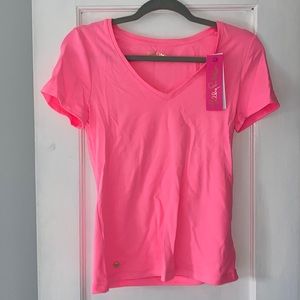 Lilly Pulitzer Bright Pink T-shirt New With Tags